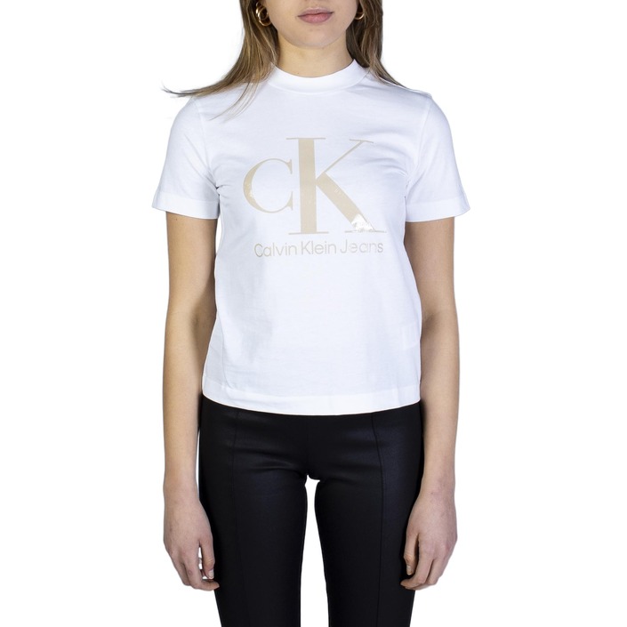 Calvin Klein Jeans - T-shirts Dame Hvid