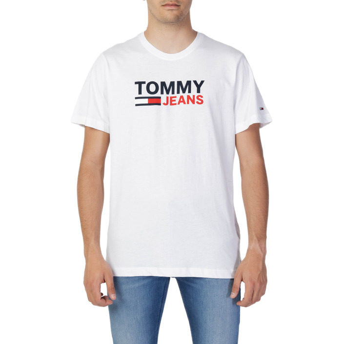 Tilgivende Perennial Held og lykke Tommy Hilfiger Jeans - T-shirts Herre Hvid