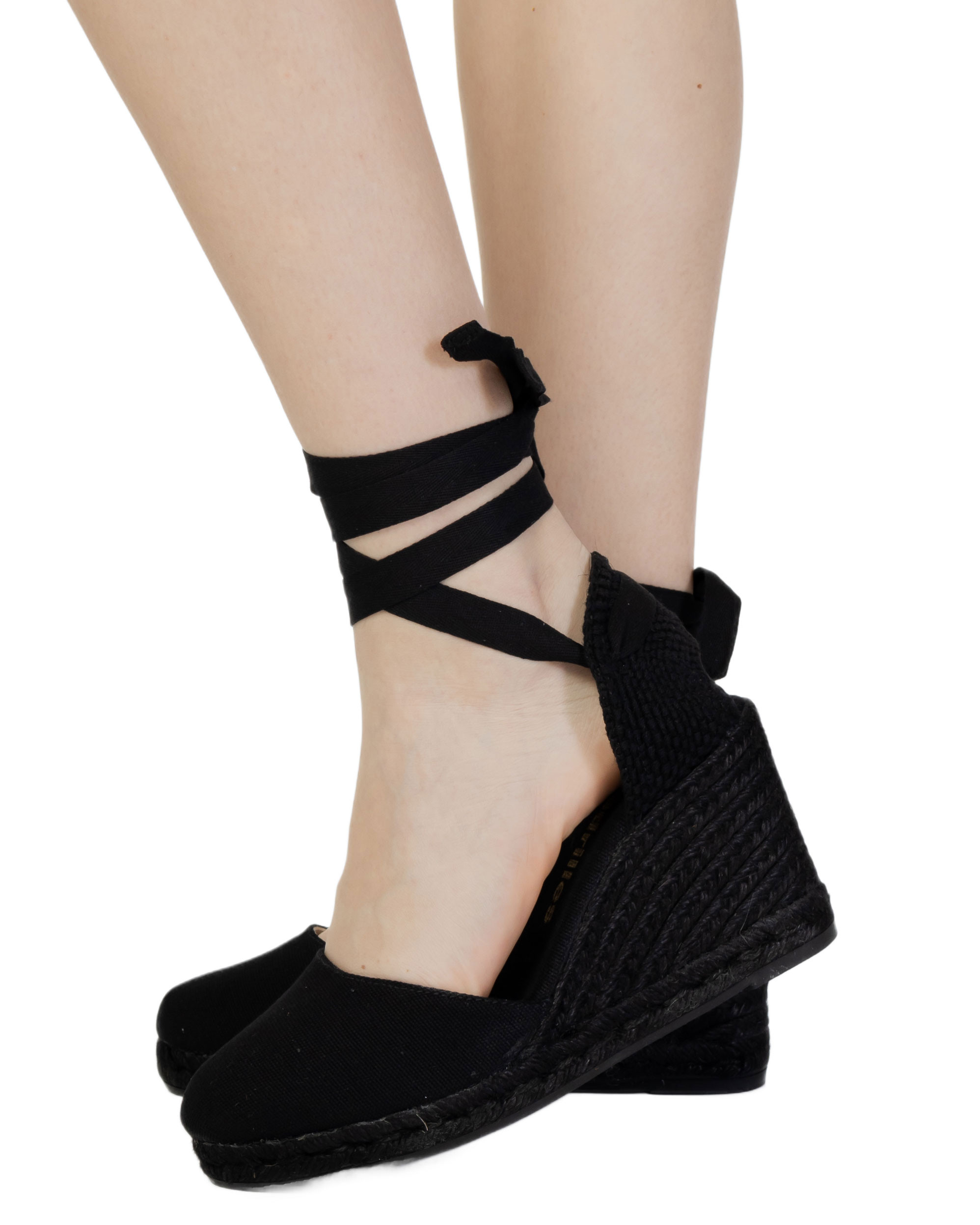 schuhe damen ESPADRILLES sandalen schwarz textil GR69621 - ZOOODE.COM