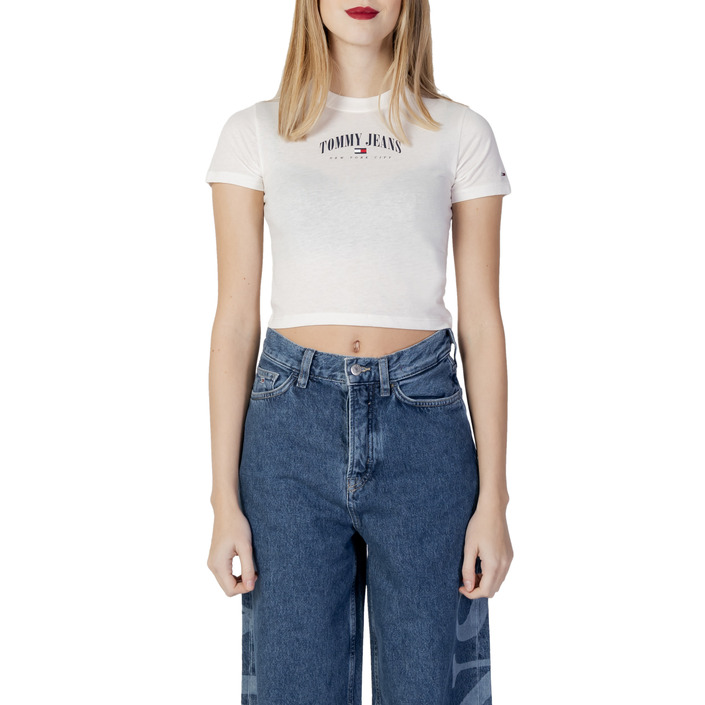 Tommy Hilfiger Jeans - Κοντομάνικες-μπλούζες Γυναίκα Λευκό