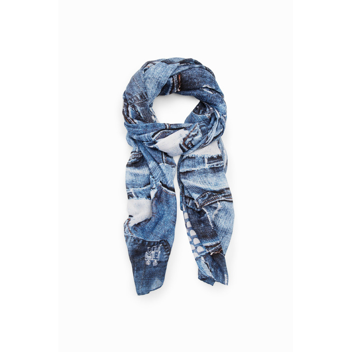 Desigual - Sciarpe Donna Blu