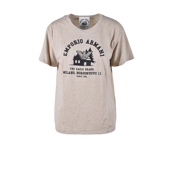 Emporio Armani - T-shirts Dame Beige