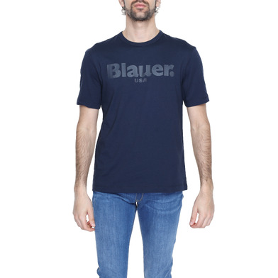 Blauer T-Shirt Uomo