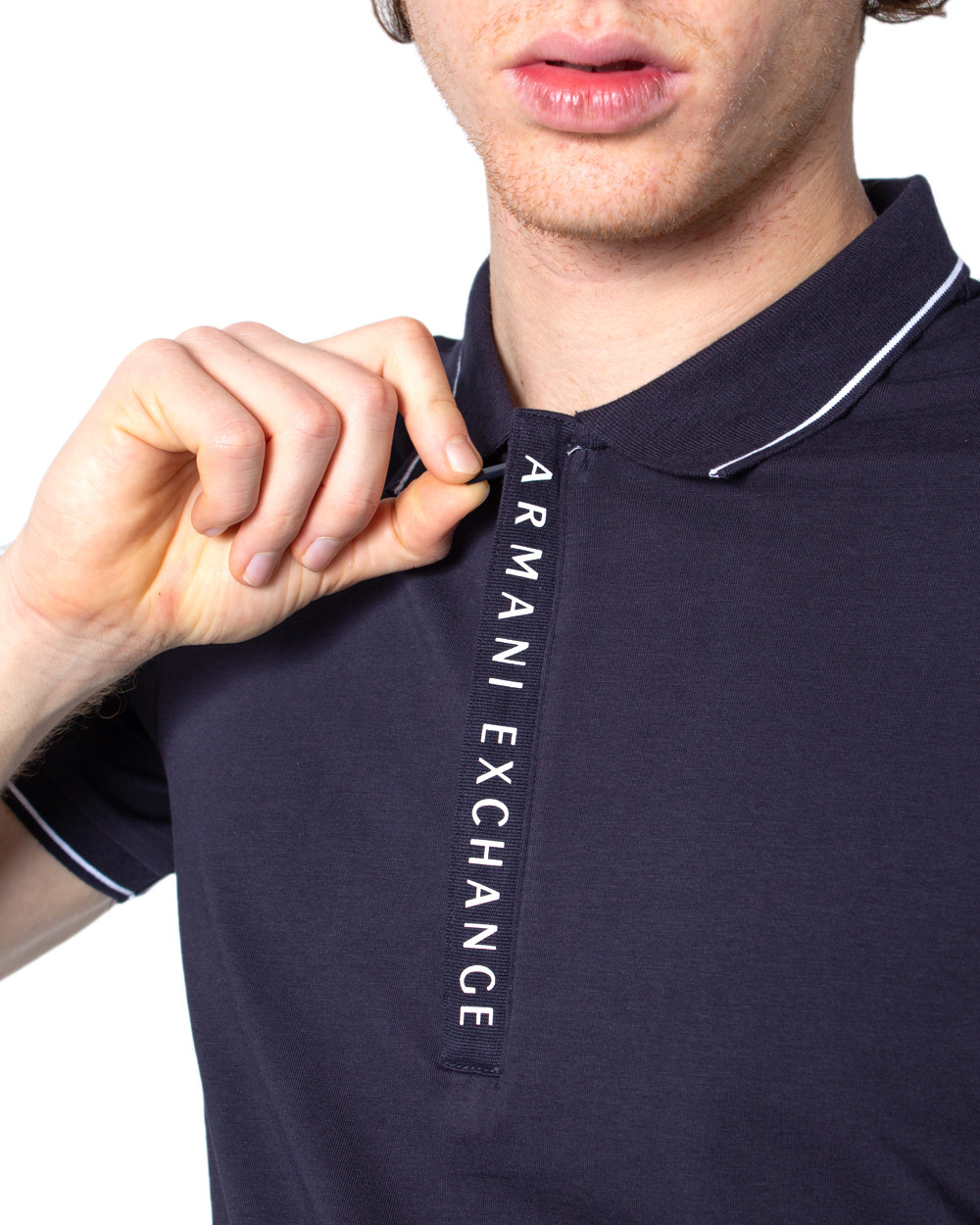 armani exchange blue shirt