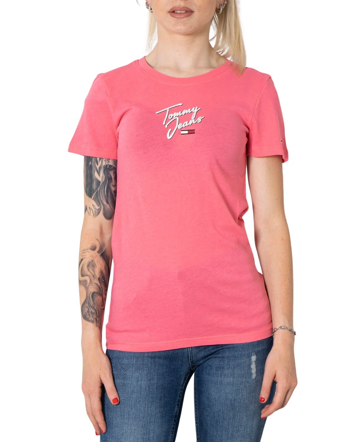 t-shirt damen TOMMY HILFIGER JEANS rosa GD424 - ZOOODE.COM