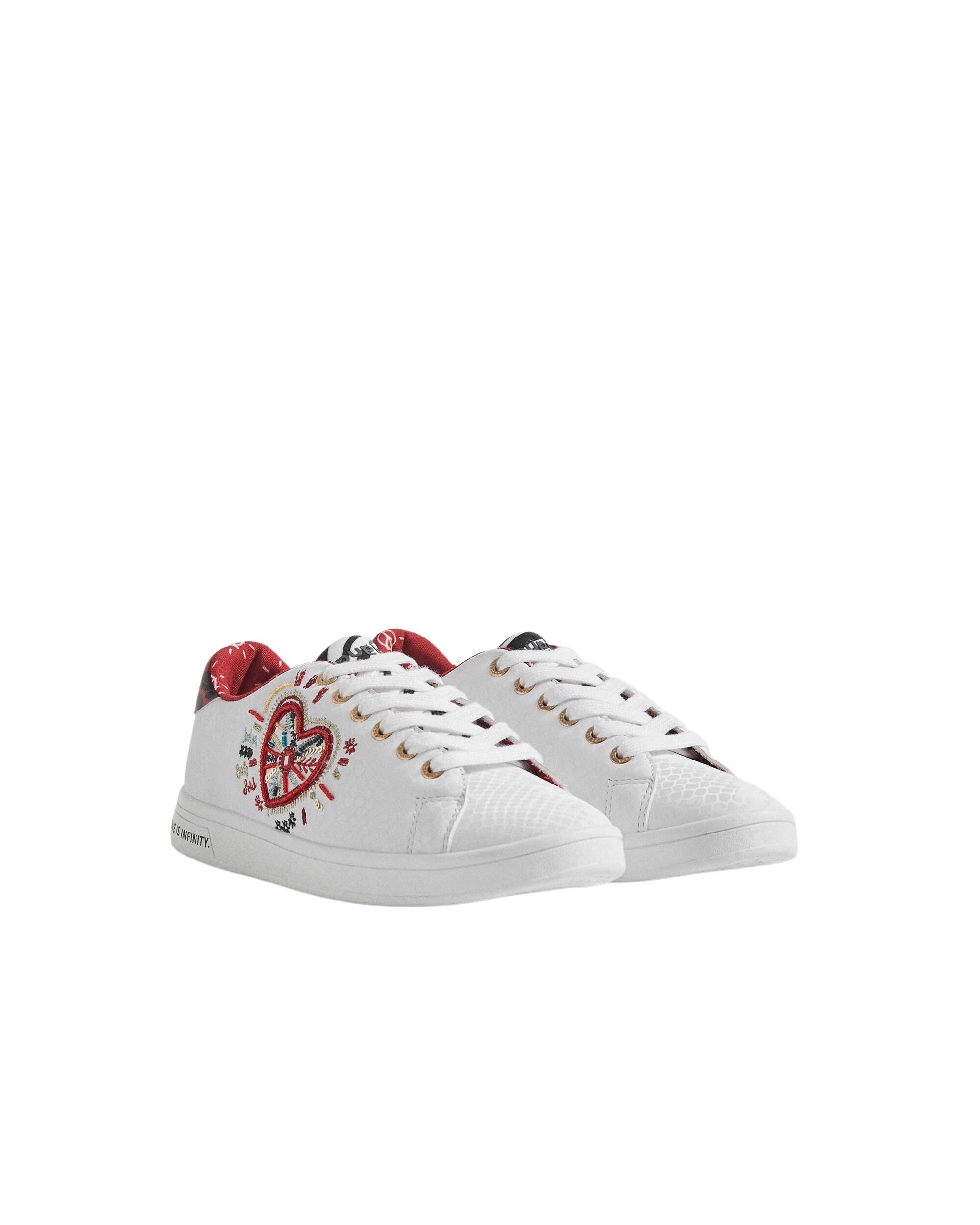 schuhe damen DESIGUAL sneakers weiß GC280 - ZOOODE.COM